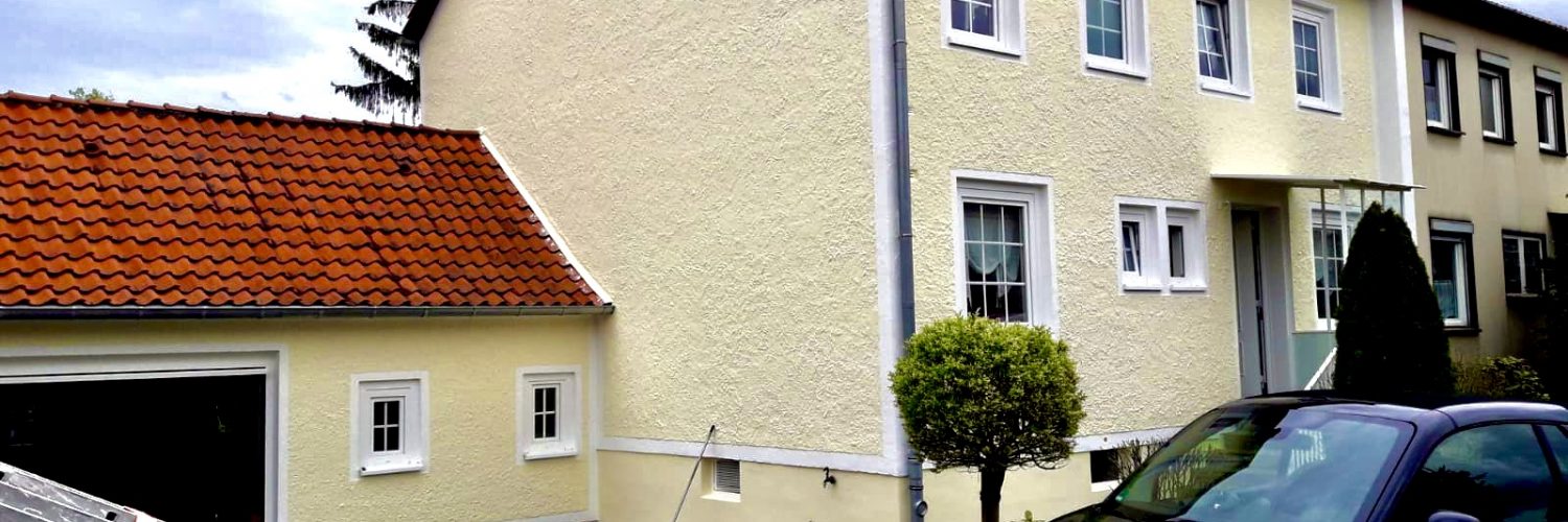 Fassadenanstrich in Garbsen bei Hannover nach dem Anstrich