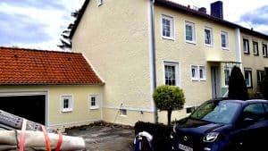 Fassadenanstrich in Garbsen bei Hannover nach dem Anstrich