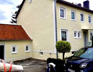 Fassadenanstrich in Garbsen bei Hannover nach dem Anstrich