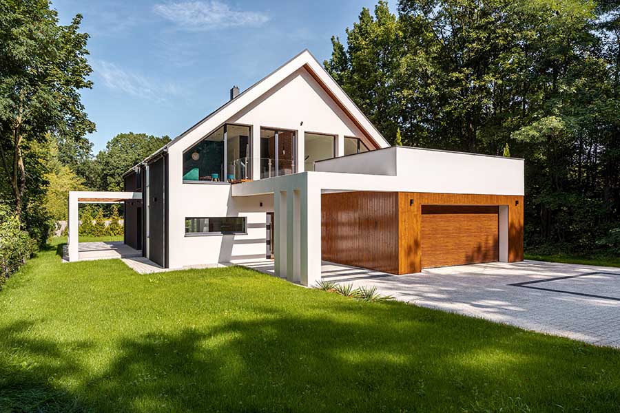 Beautiful modern house, exterior view